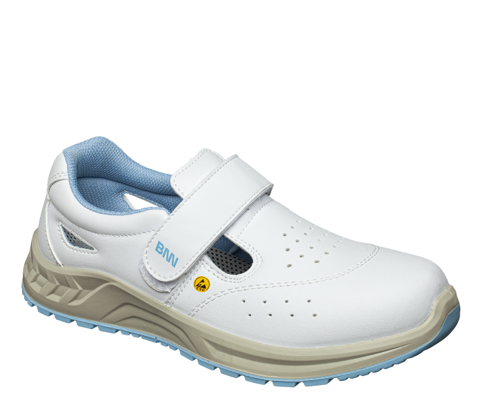 Bílí pracovní sandál ESD