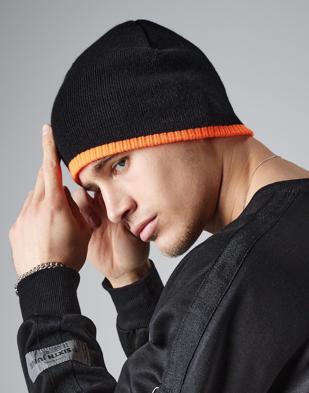 Beechfield Dvoubarevná zimní čepice Beanie