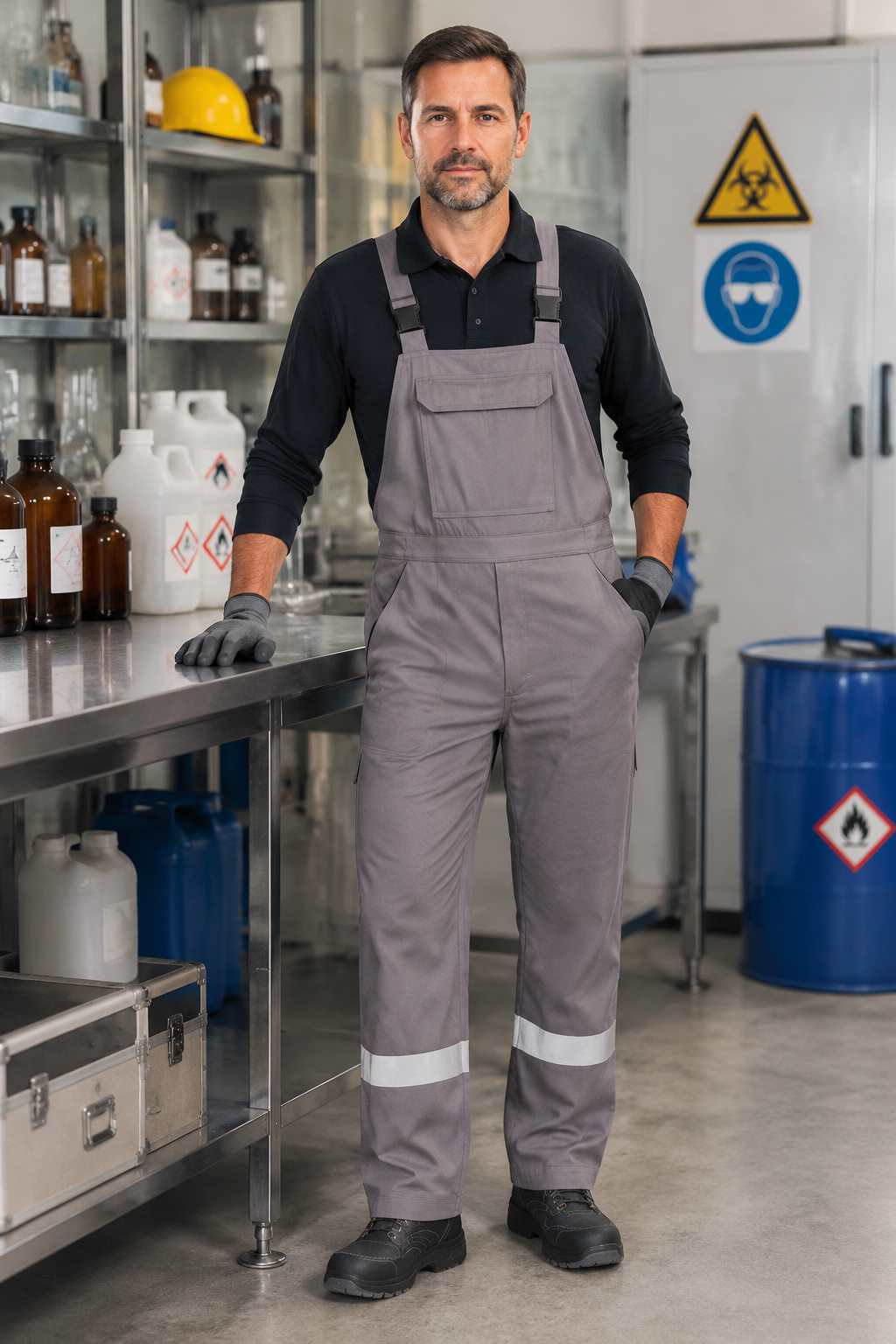 Kalhoty s laclem odolné proti chemikáliím PORTWEST FR 