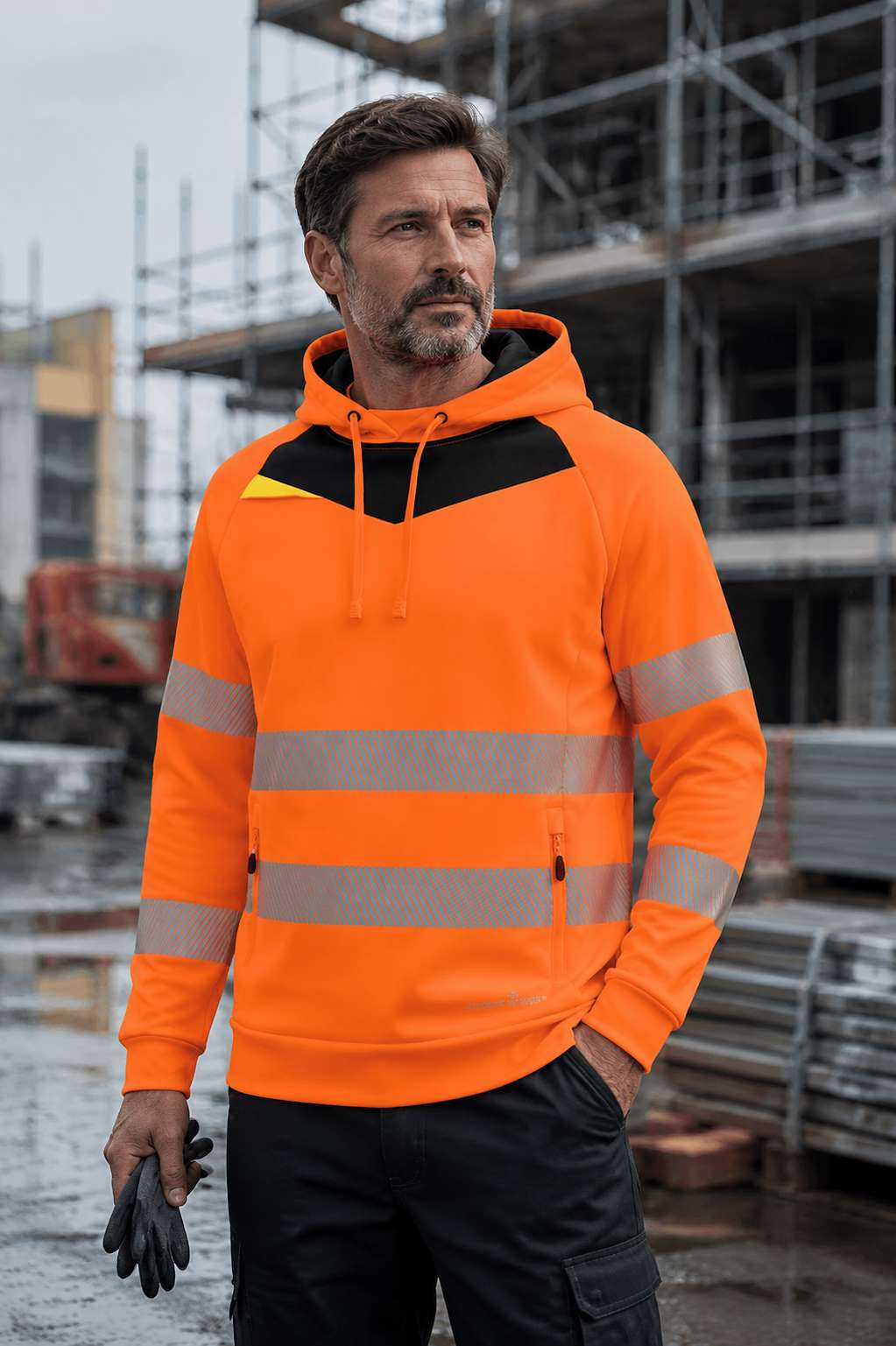 Mikina s kapucí DX4 Hi-Vis
