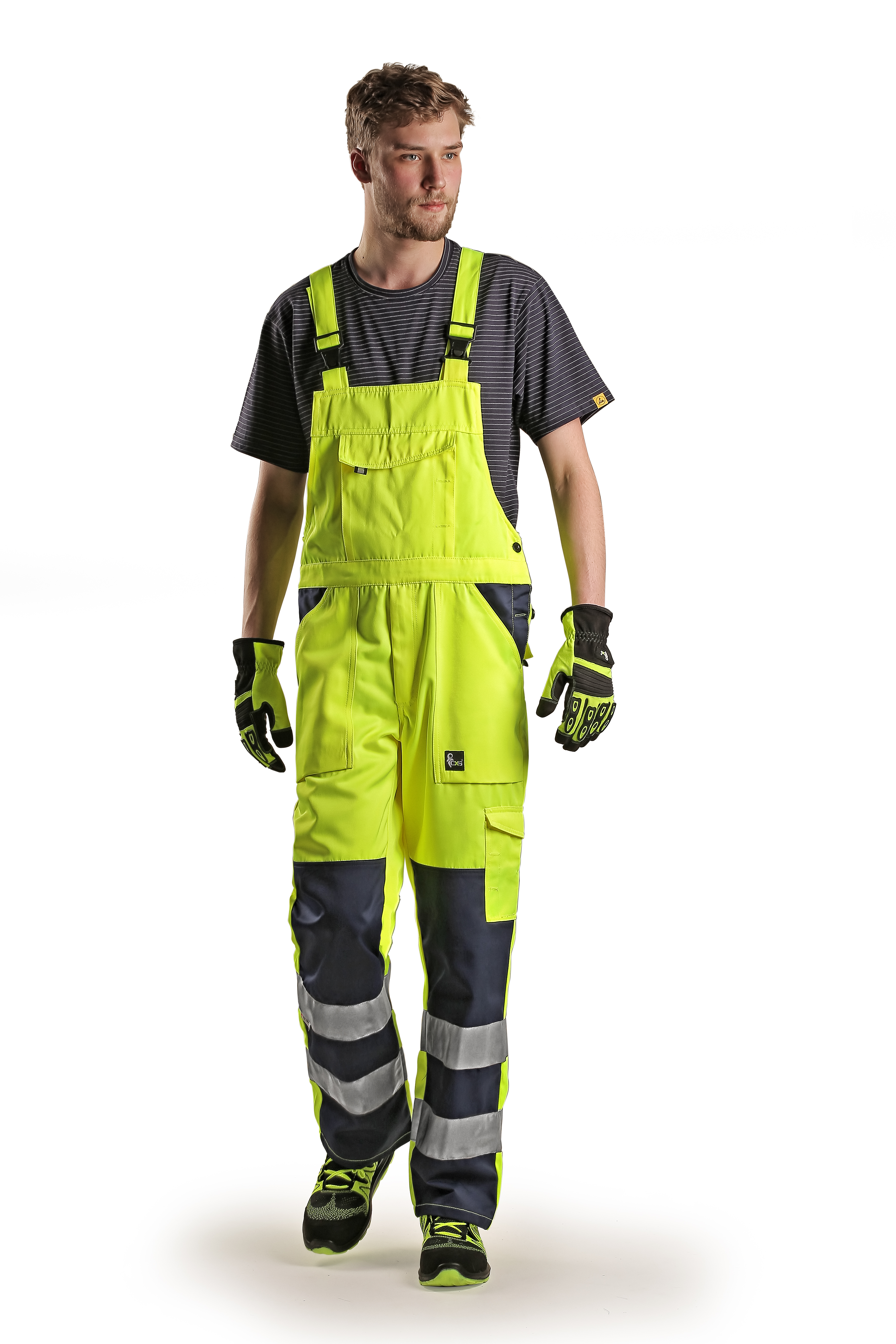 Reflexní kalhoty s náprsenkou NORWICH