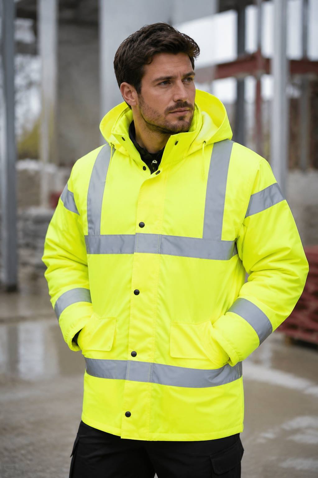 Zateplená Hi-Vis prodyšná bunda