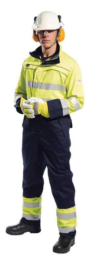 Ohnivzdorná nehořlavá reflexní kombinéza 