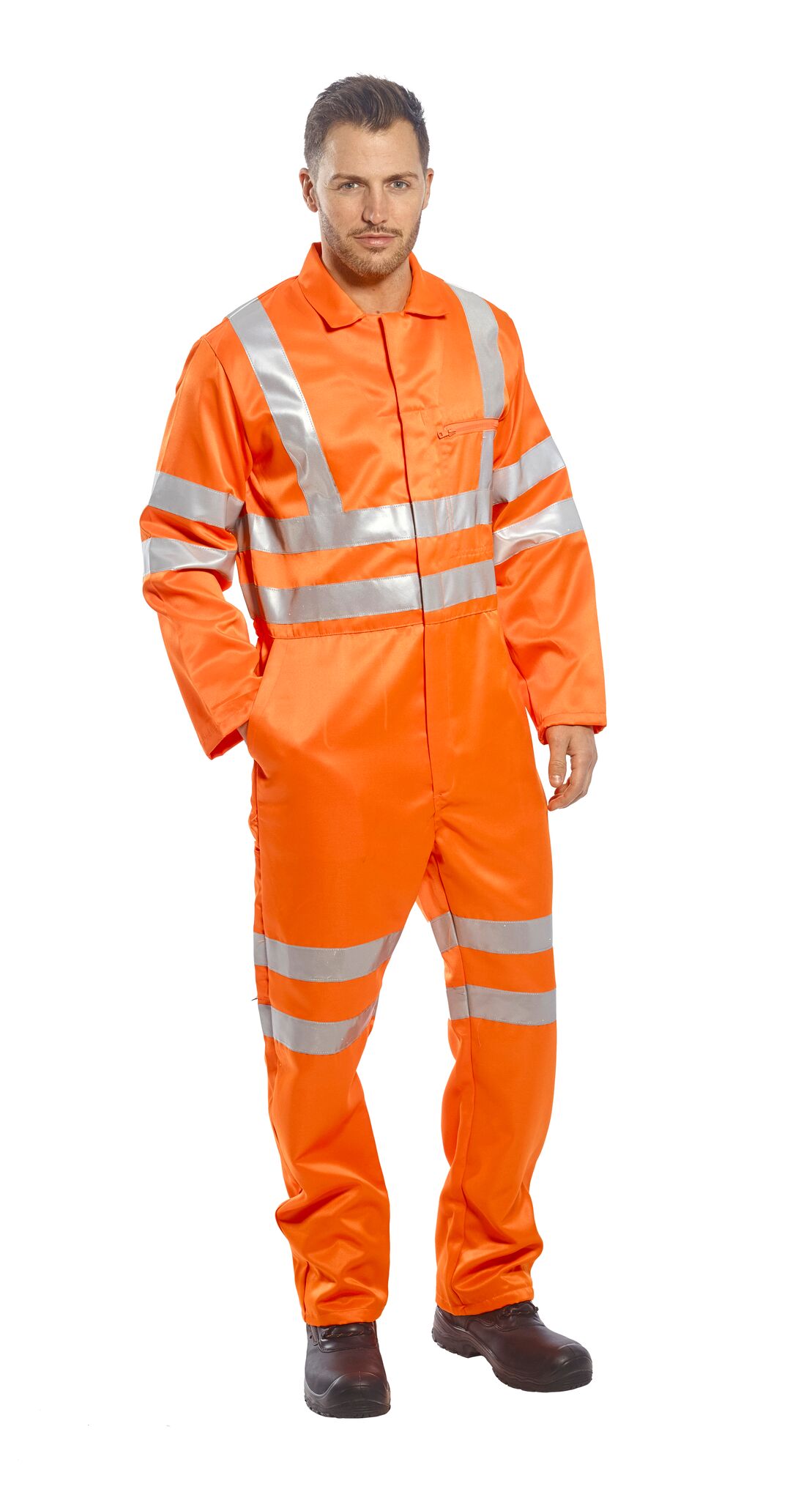 Oranžová reflexní kombinéza 