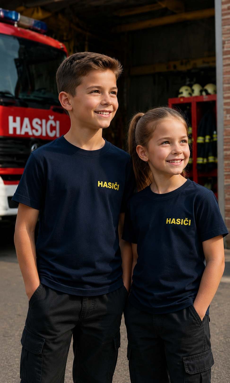 Dětské sportovní triko pro hasiče